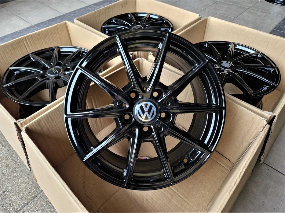Alufelgi 16 5x112 Czarne VW Audi Seat Skoda Mercedes Oryginalne ! 767#