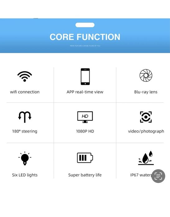 Камера ендоскоп бороскоп Laopi  6мм