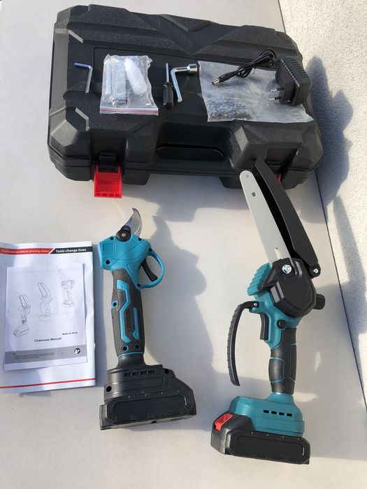 аккумуляторная пила 2в1 секатор акумуляторний набір 2 АКБ