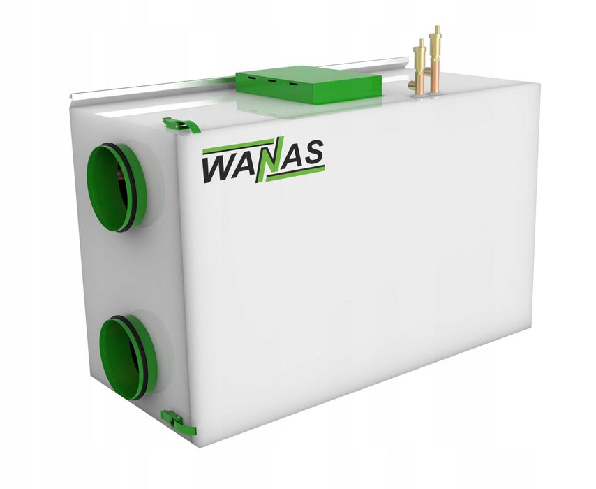 Rekuperator WANAS combo 430 PRESTIGE_XF powystawowy, wymiennik wodny do wymiany lub naprawy