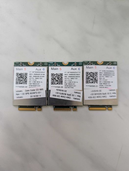 Модем LTE 4G M.2 Sierra HP Huawei Ericsson