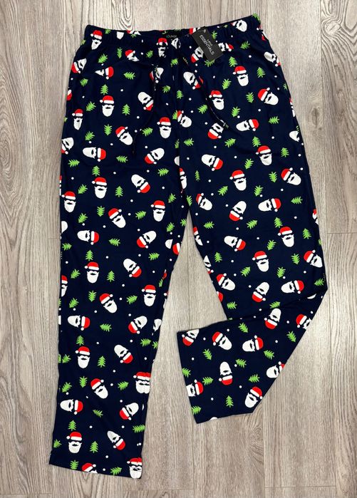 Lounge L XL Флисовые Мужские пижамные штаны пижама l санта новогодние