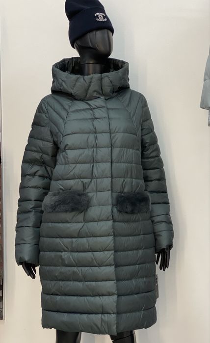 Жіночий пуховик зимова довга куртка женская 50 52 54