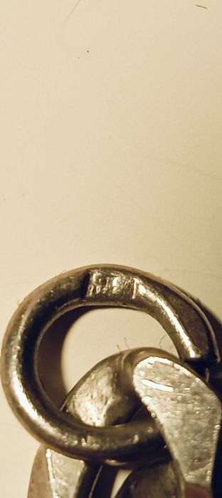 Srebrna solidna męska bransoleta