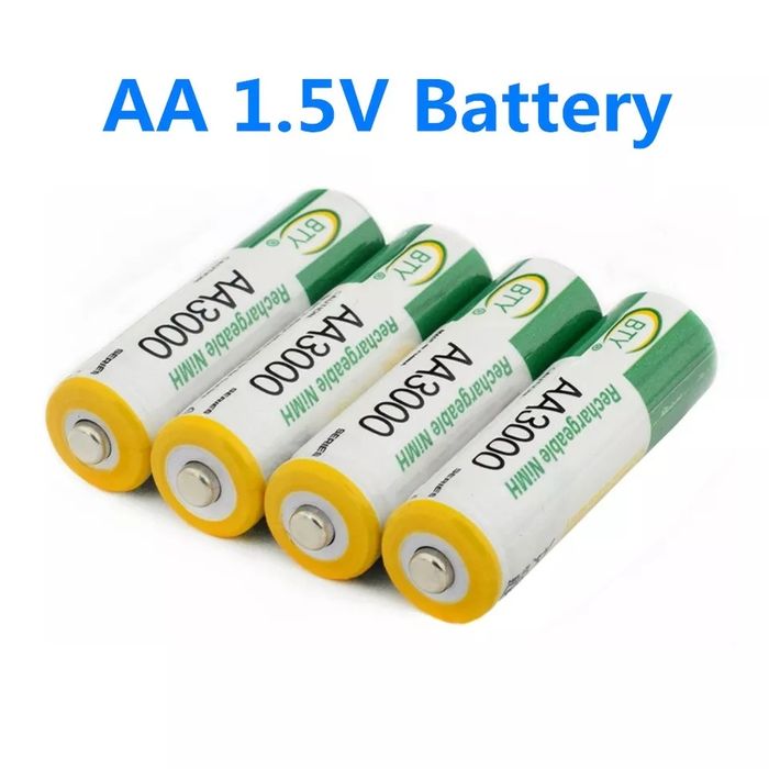 2 pilhas recarregáveis aa 3000mah novas com portes incluídos64729596008962121