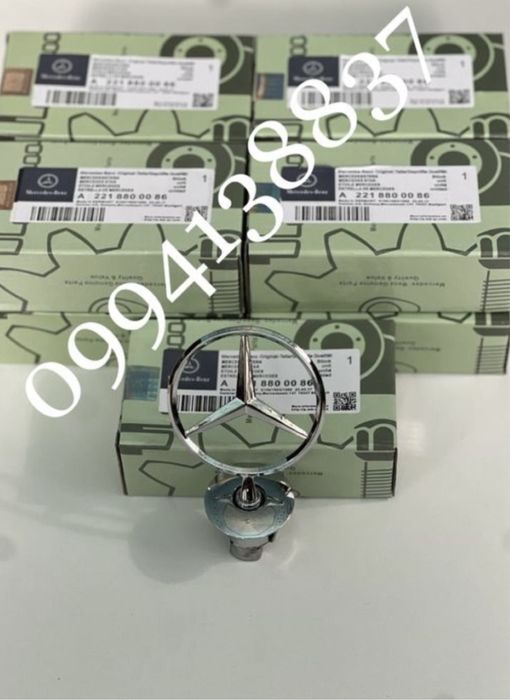 Эмблема прицел на капот Mercedes w124/210/202/203/204/221/211/212