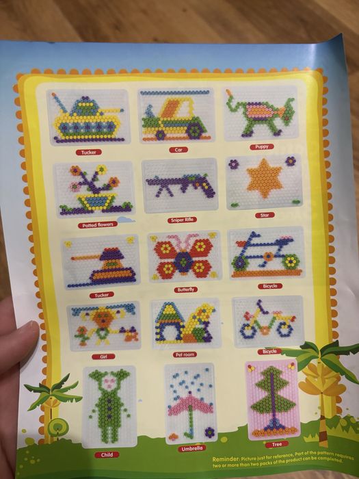 Мозаїка на дошці-чемоданчику 380 деталей