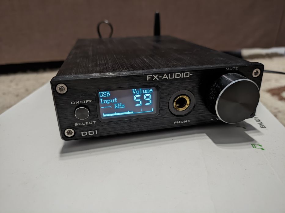 FX-Audio D01 Black ЦАП-підсилювач для навушників