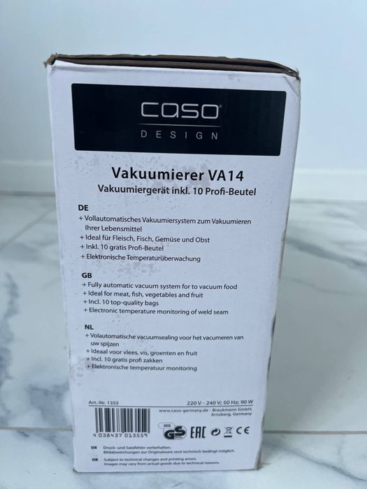 Вакуумний пакувальник Caso