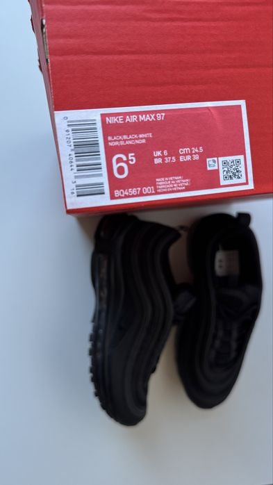 Nike Air Max 97 rozmiar 39, wkładka 24.5 cm Tripple Black drill shoes