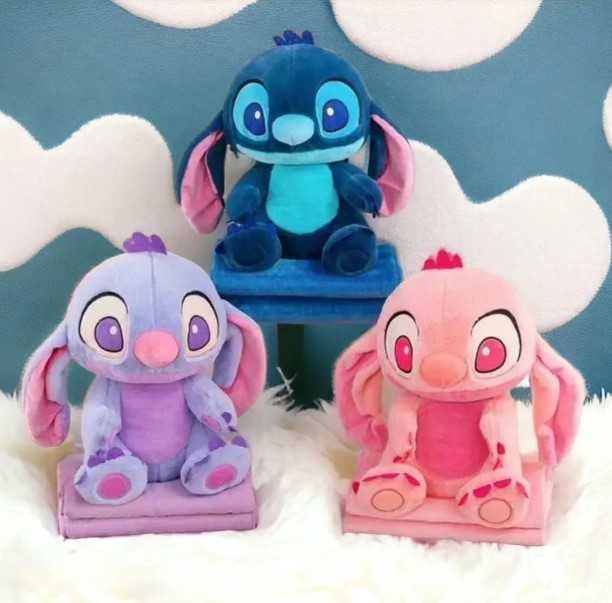 Стіч плед подушка іграшка 3 в 1 Плюшевий друг Стіч з каченям 40 см