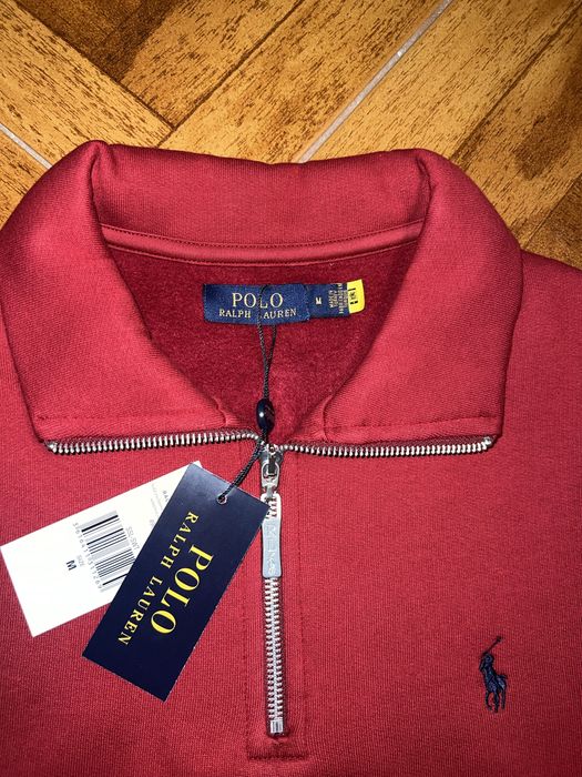 Camisola com fecho bordô da Ralph Lauren - tamanho M