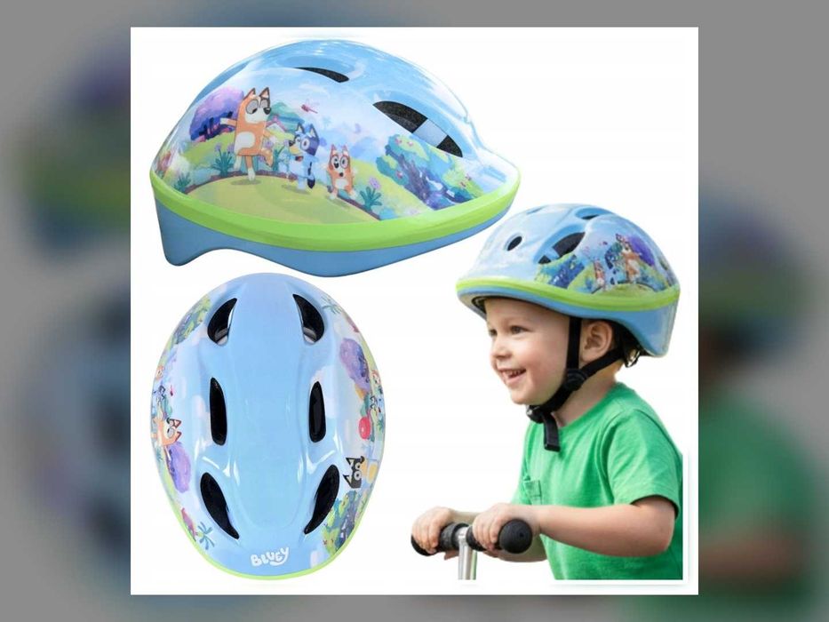 Kask rowerowy sportowy Bluey M 52-56 cm dla dzieci