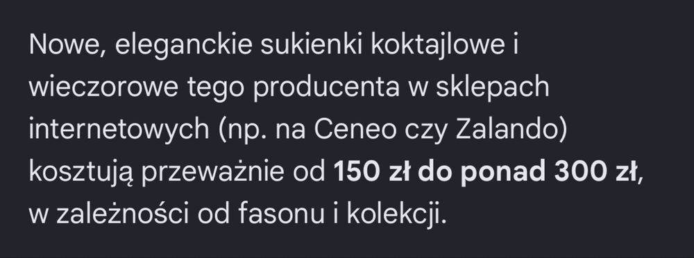 Sukienka na uroczystosci