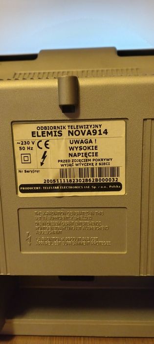 Telewizor kineskopowy Elemis Nova 914