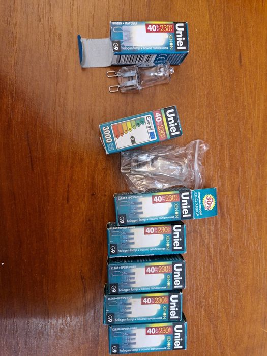 Лампочка галогенна капсульна Цоколь G9  Uniel 40В 230