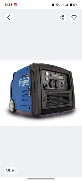 Генератор scheppach 3400i