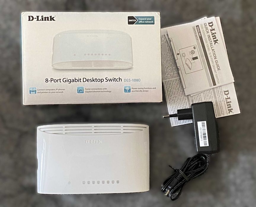 Мережевий комутатор D-Link DGS-1008D