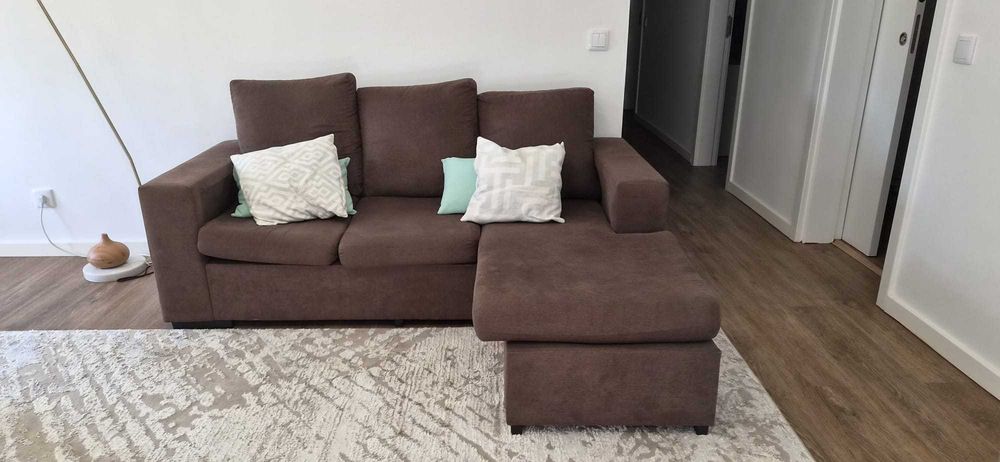 Sofá 3 lugares c/ chaise long