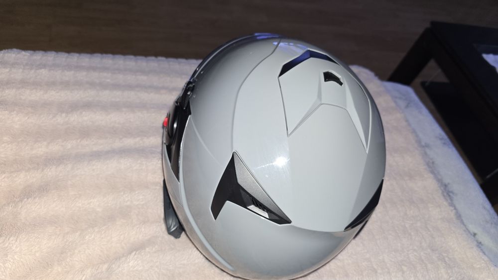 Capacete Shark Oxo Dark Shadow Gun Silver Novo