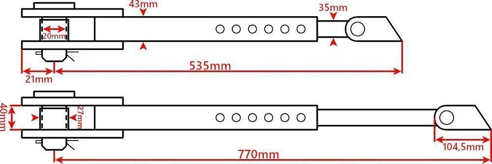 Mocne CIĘGŁA + Stabilizatory + Łącznik Centralny C360 [7635]