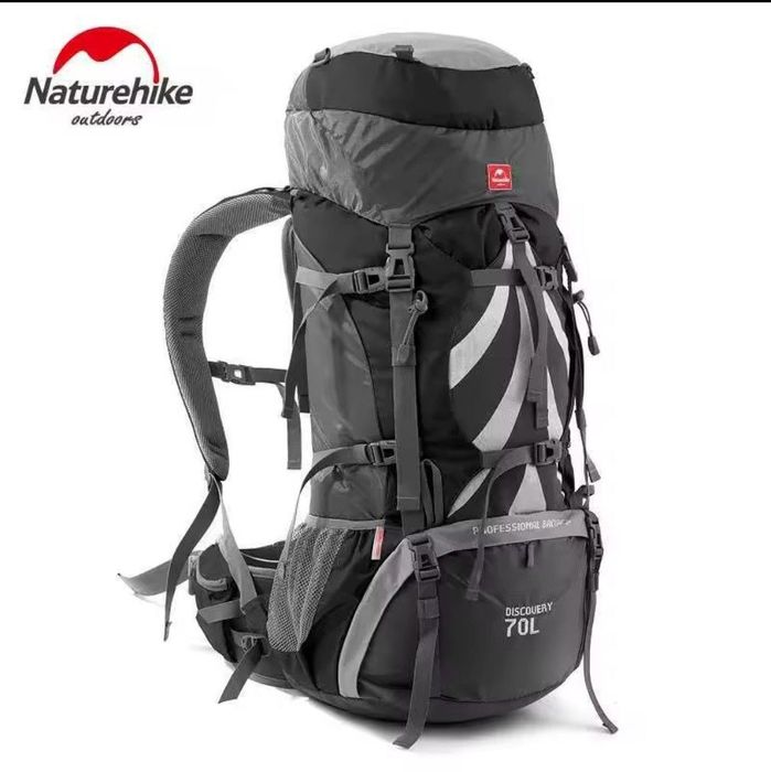 Рюкзак з каркасом, Naturehike 70l , туристичний трекінговиц,   + волог