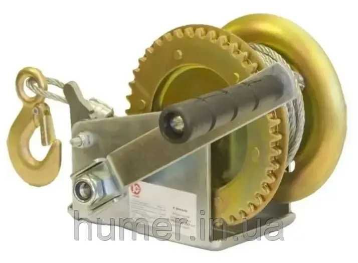 Лебідка барабанна ручна LiftTools 450 кг | 8 м | трос 4,2 мм