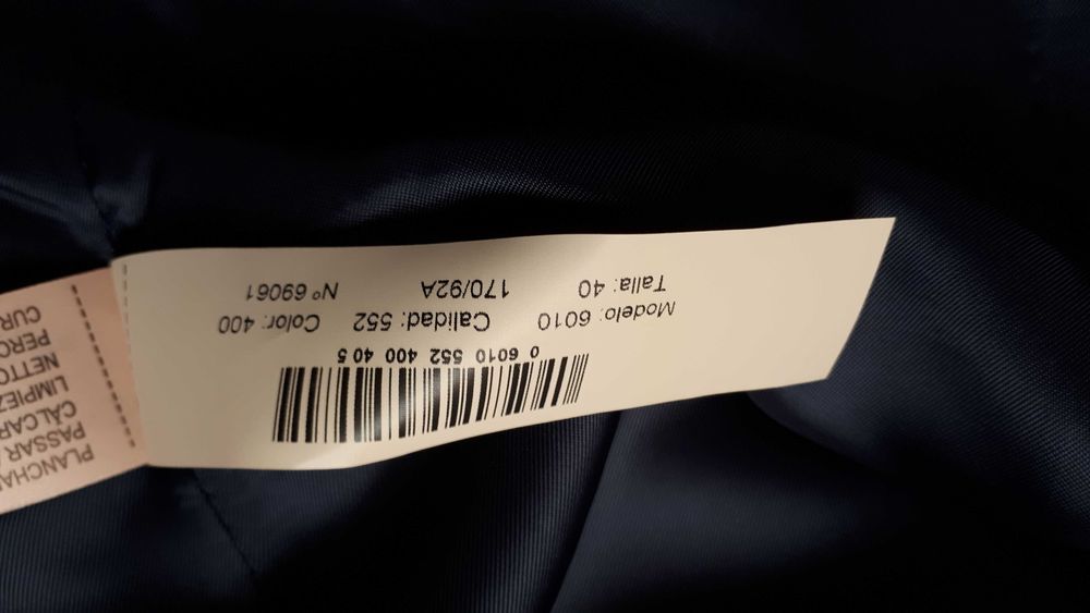 Massimo Dutti - oryginalny damski garnitur wełniany roz.40
