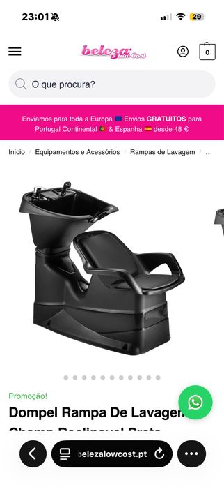Rampa de lavagem