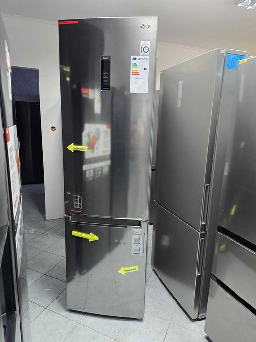 OUTLET nowa Lodówka LG GBB72PZUGN Srebrna NoFrost gwar 2 lata R7