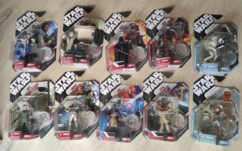 Figurki Figurka STAR WARS Gwiezdne Wojny CAŁA KOLEKCJA 2007rok