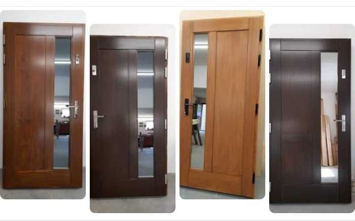 Drzwi  zewnetrzne i wewnętrzne z litego drewna