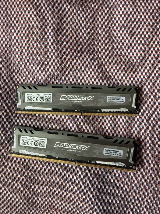 Ballistix 16гб 3200 мгц DDR4 оперативна памʼять