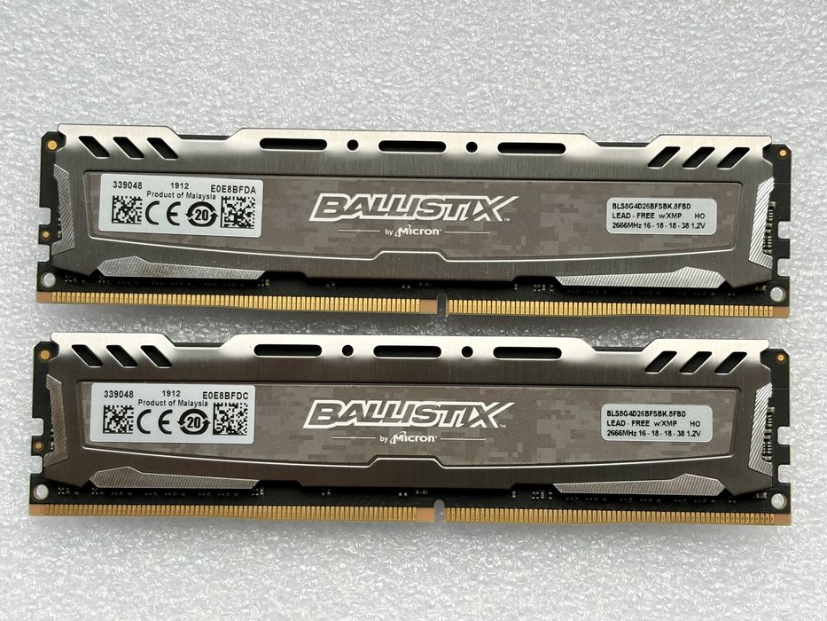 Ballistix Ballistix Sport LT DDR4 16GB 2666MHz CL16 BLS8G4D26BFSBK