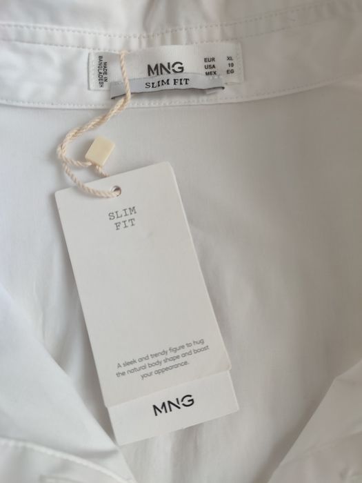 Сорочка mango з попліну вузького крою