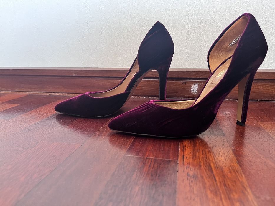 Sapato de salto roxo 37.5 70€
