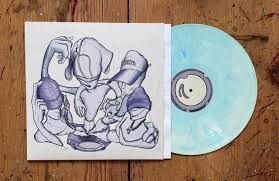 Kosmonauci - Brudna bielizna LP niebiesko-biały winyl