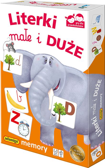 Gra Memory Literki Małe I Duże. Nowy Produkt
