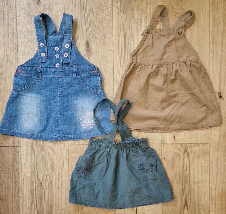 Paka ubranek dla dziewczynki 86-92 63 sztuki