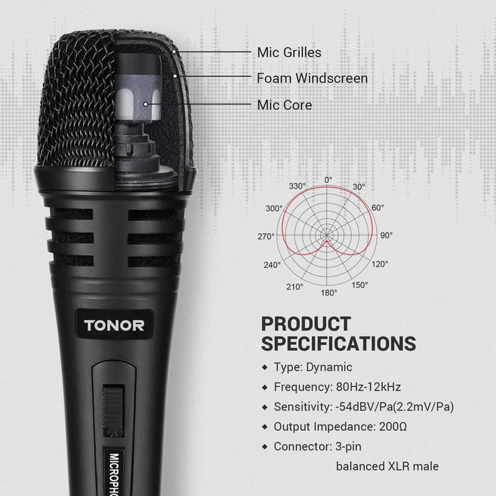 Динамический микрофон Tonor K1