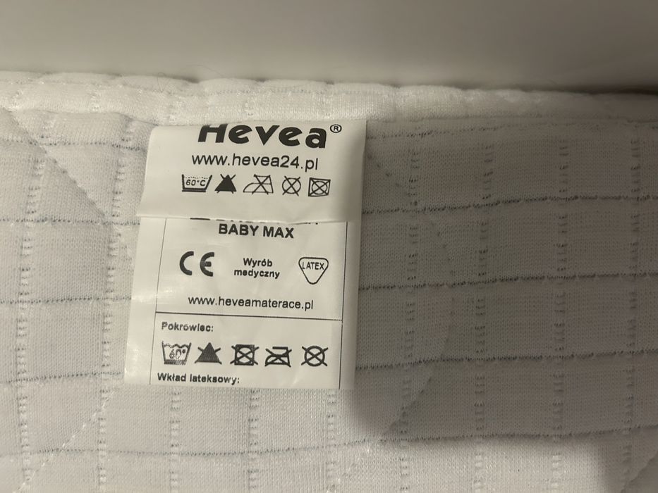 Materac piankowo lateksowy HEVEA BABY MAX 120x60