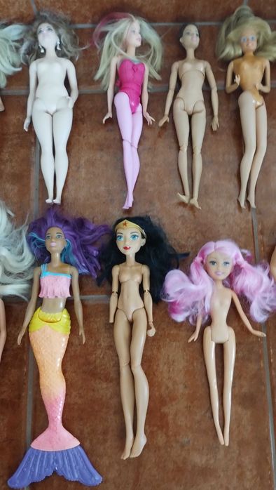 Conjunto 18 Barbies Bonecas Antigas