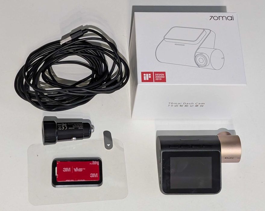 Wideorejestrator kamera samochodowa 70mai Dash Cam Lite Midrive D08 – Stan BDB + Nowy zestaw montażowy