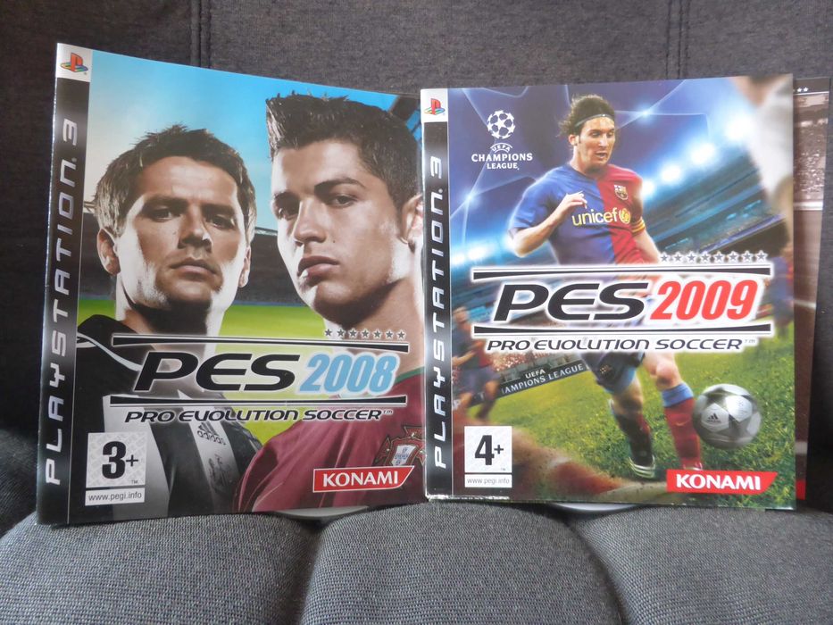 2 jogos Playstation 3, PES (2008 e 2009) sem caixa