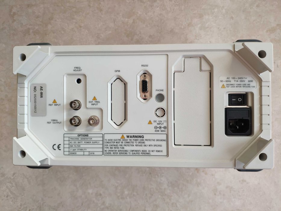 Анализатор спектра PROMAX AE-866. Frequency 9 kHz to 2,7 GHz
