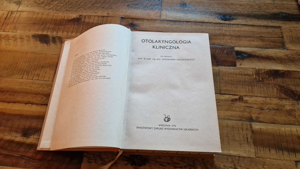 Otolaryngologia Kliniczna pod redakcją Aleksandra Zakrzewskiego PZWL