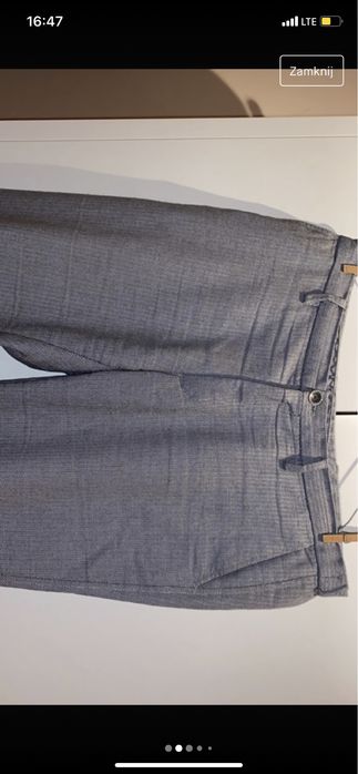 Bawełniane eleganckie spodnie Massimo Dutti