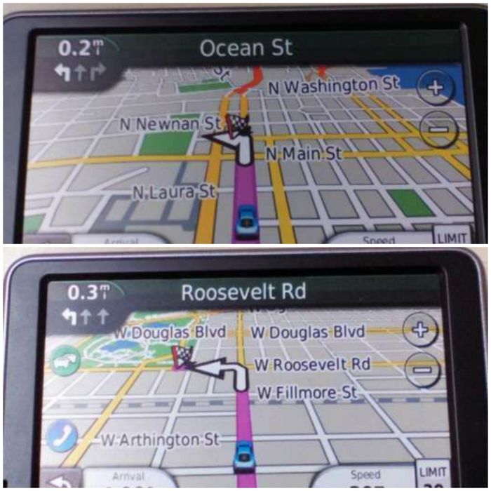 GPS: caixas Garmin.