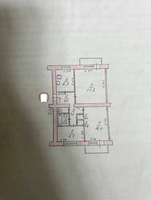 Продається 3-и кімнатна  СТАЛІНКА вул. ОДЕСЬКА 5/5