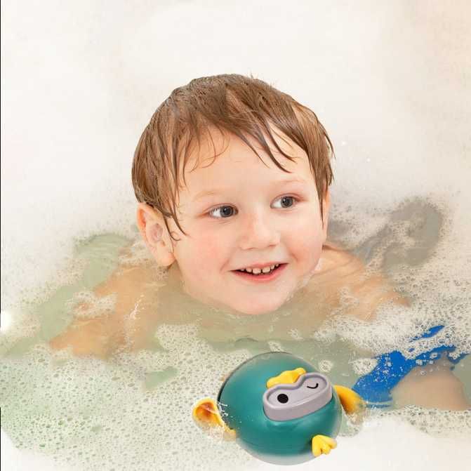 Brinquedos mecânico para banho - Pato aquáticos com corda puxar